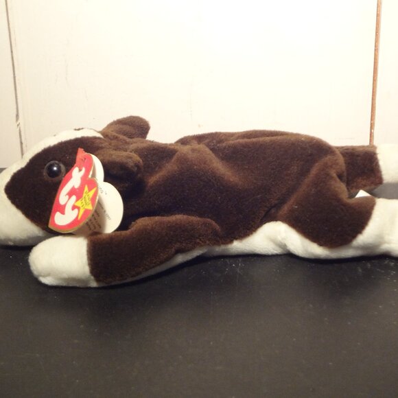 Vintage Collectible Ty Beanie Baby Bruno, Dog (PIT BULL) - Picture 2 of 3